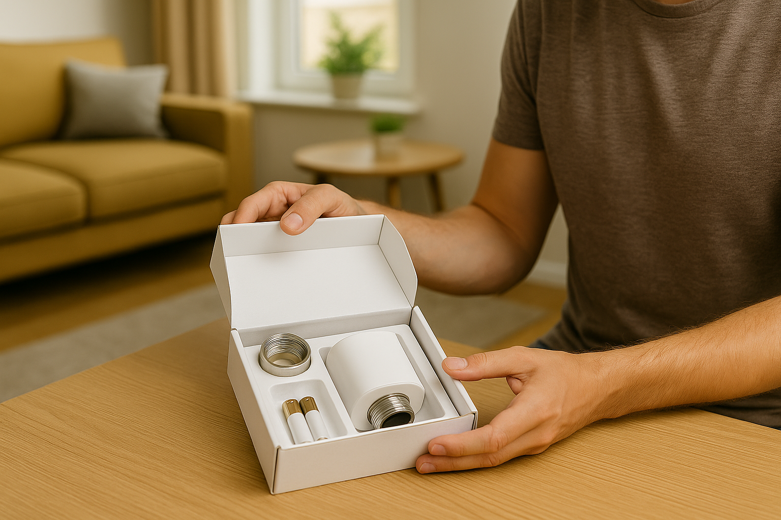 Unboxing des smarten Heizkörperthermostats