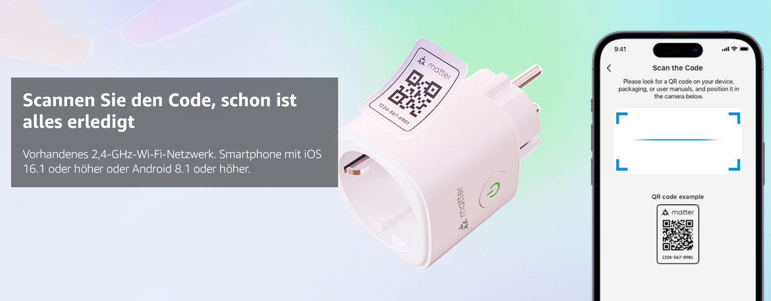 Meross Matter WLAN Steckdose