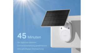 Überwachungskamera außen mit Solarpanel
